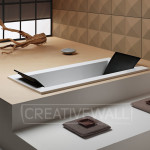 CREATIVE WALL LOFT DESIGN PANNELLI 3D IN GESSO CERAMIZZATO DECORAZIONI PARETI RISTRUTTURAZIONE DESIGN CASA VENDITA INTERNI L'ARTE DEL DECORO SAN FILIPPO DEL MELA MESSINA SICILIA
